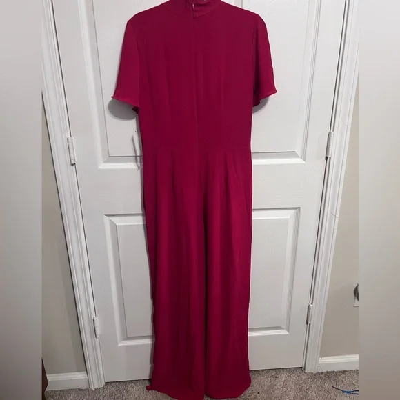 Ivy Blu Flutter Short Sleeve Twist Neck Jumpsuit. Size 10 - Picture 11 of 12